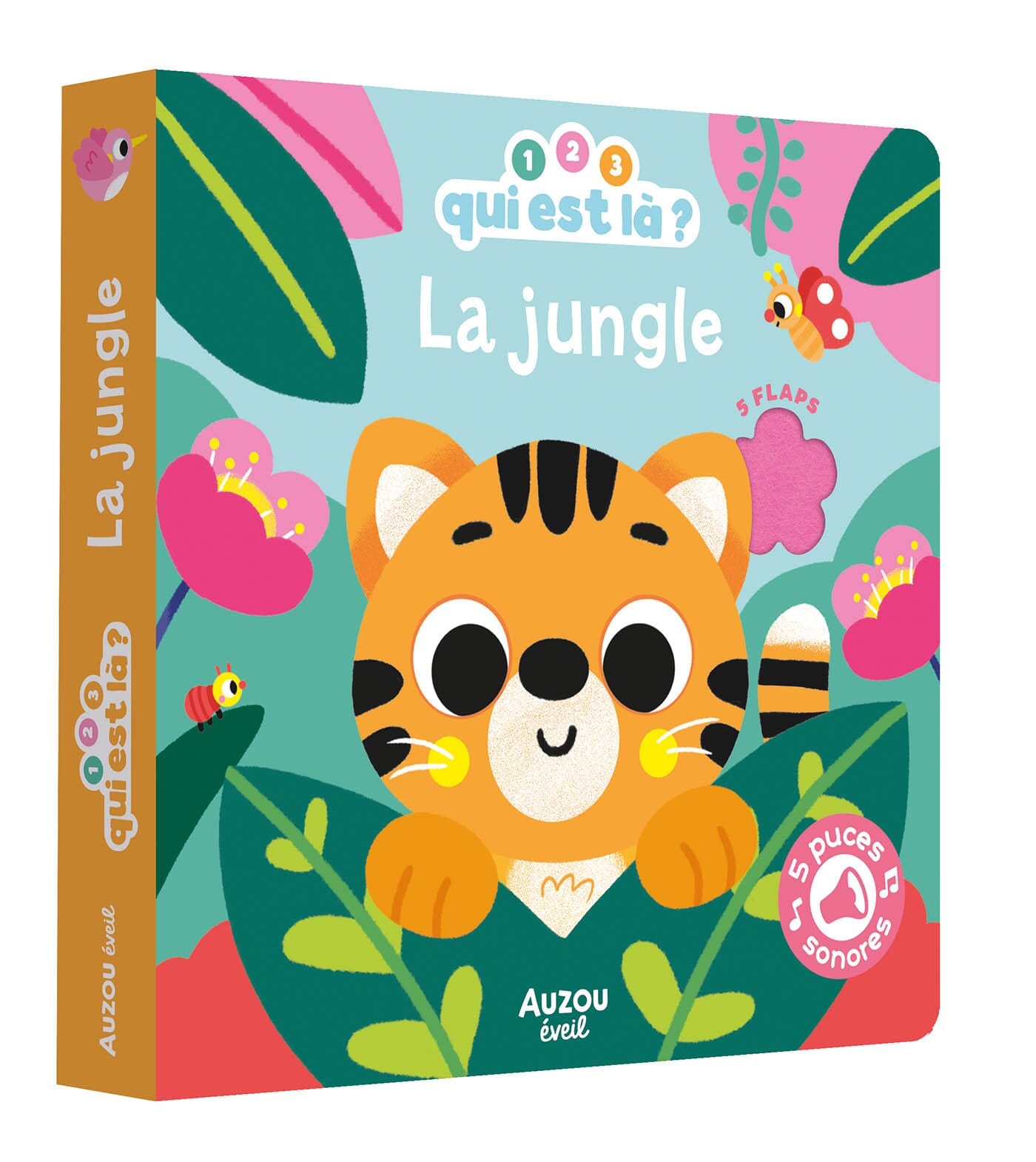 1,2,3 qui est la?- jungle - AUZOU p e 057 a 05 9791039556125