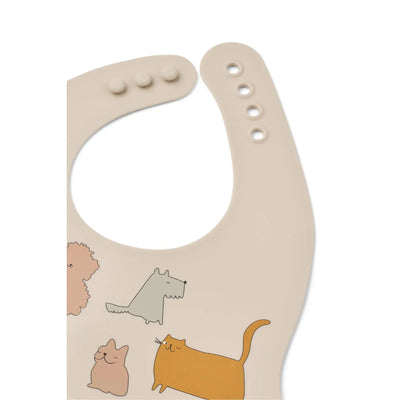 2 Bavoirs Ember Cats and dogs/ sandy- LIEWOOD LW20119 2503 5715493491758