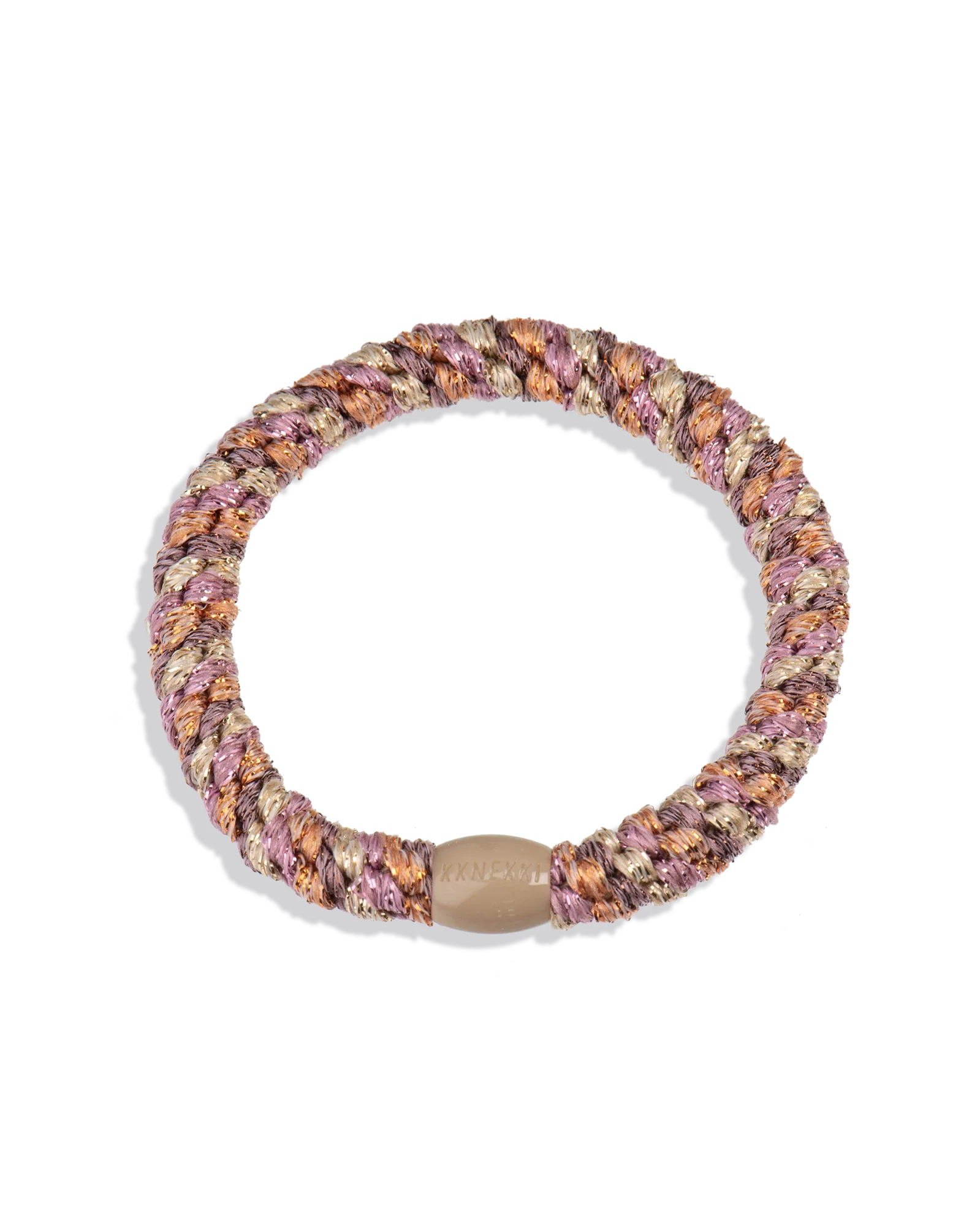 Élastique cheveux KKNEKKI Mix Peach-Pink Glitter
