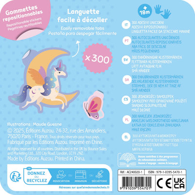 300 gommettes Les licornes - AUZOU AC240020-1 9791039554701