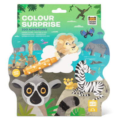 Cahier coloriage magique surprise zoo adventures - TIGER TRIBE