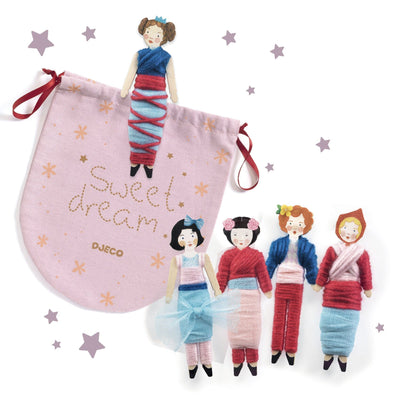 5 poupées chasse-tracas a creer sweet night - DJECO DJ07953 3070900079533