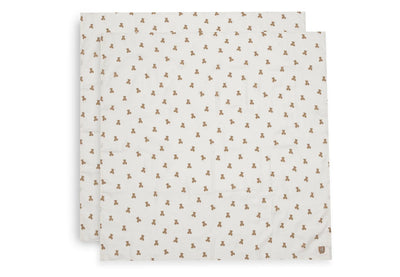 Lange gaze de Coton Large 115x115cm Mini Teddy Bear (2pack) - JOLLEIN