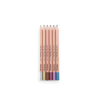 6 crayons métallisés Les Rosalies - MOULIN ROTY 710607 3575677106074