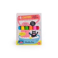 6 crayons multisurfaces les schmouks - MOULIN ROTY 716611 3575677166115