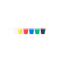6 petits pots de peinture à doigts Les Popipop - Moulin Roty 661615 3575676616154