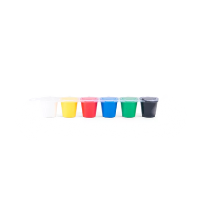 6 petits pots de peinture à doigts Les Popipop - Moulin Roty 661615 3575676616154