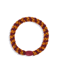 Élastique cheveux KKNEKKI Bordeaux Orange Glitter Stripe