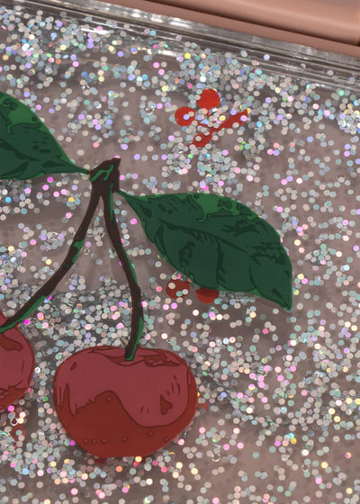 boite à dejeuner paillettes BON COEUR COLORÉ  - Konges Sløjd