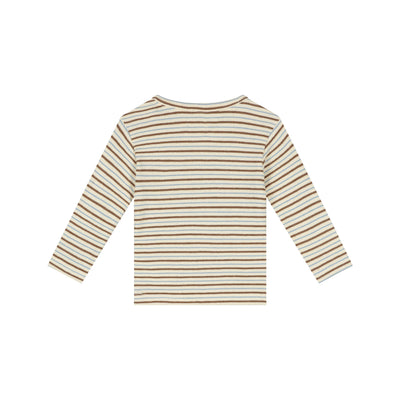 t-shirt bébé manche courte rayé ivory - A TINY STORY