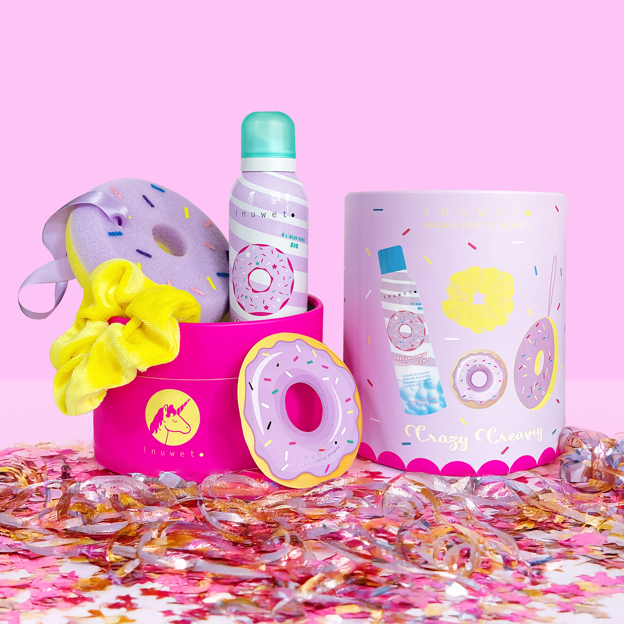 Coffret mousse de douche Fun Bath Box Donuts Inuwet – vue 4