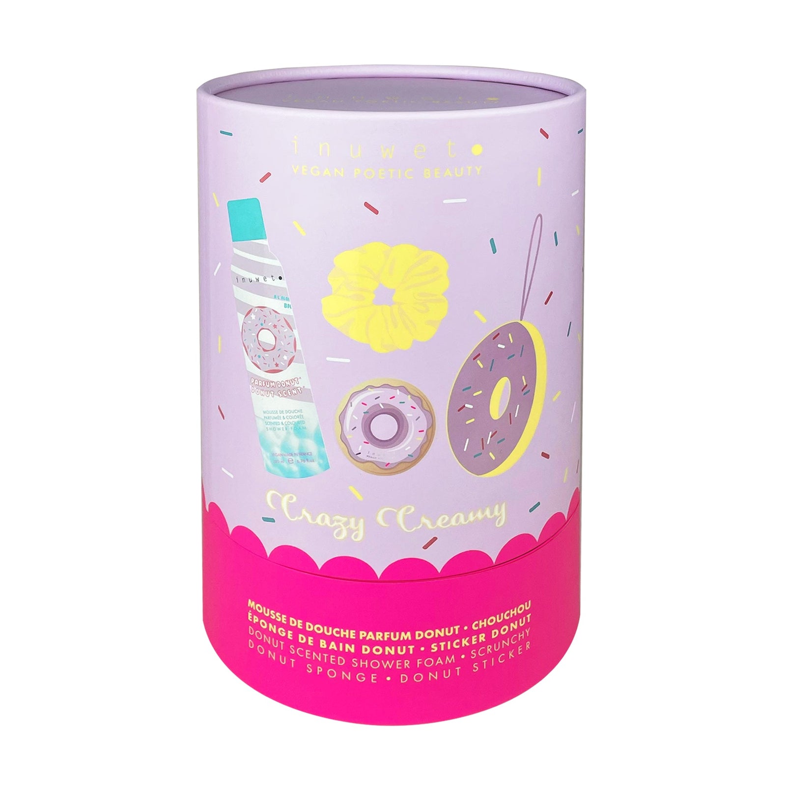 Coffret mousse de douche Fun Bath Box Donuts Inuwet