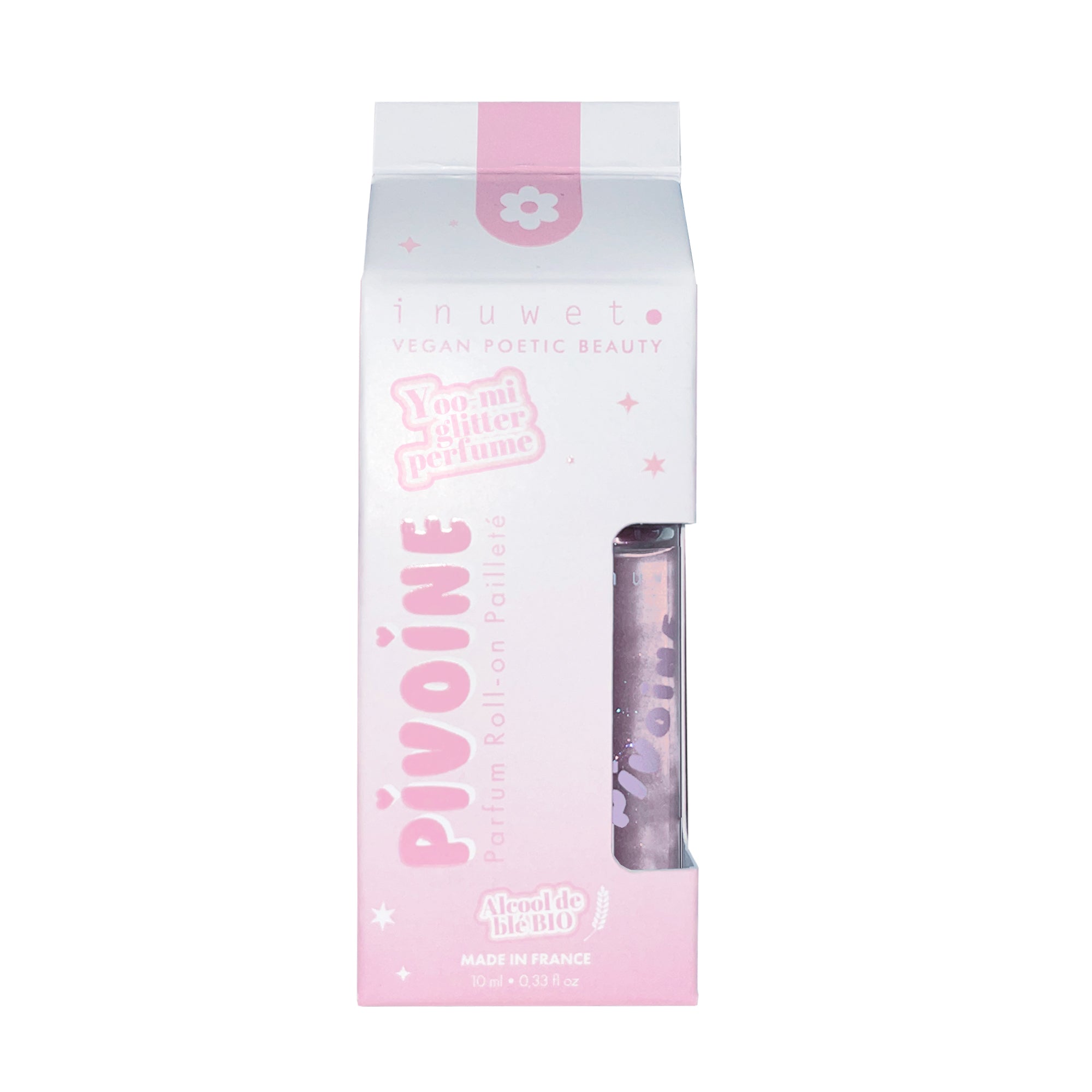 Parfum roll-on pailleté pivoine Inuwet