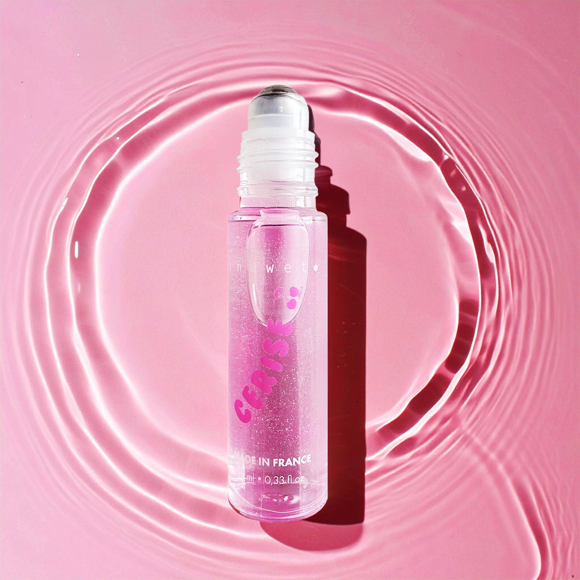 Parfum roll-on pailleté cerise Inuwet – vue 2
