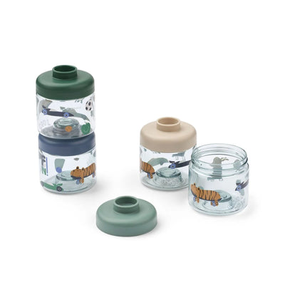4 pack boite nourriture bébé dominique Fun / Beach blue - LIEWOOD