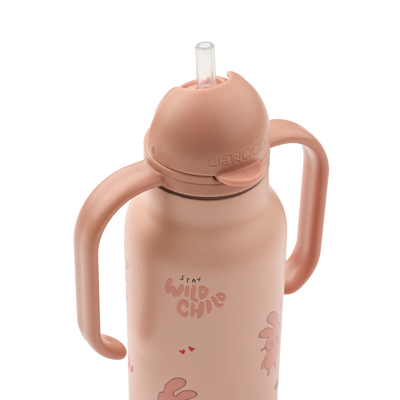 Gourde Kimmie 250 ml wild child / rosey - LIEWOOD