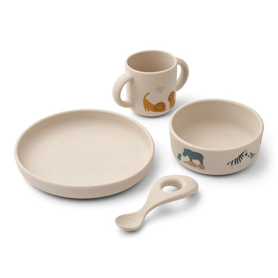 set repas en silicone Vivi All together / Sandy - LIEWOOD
