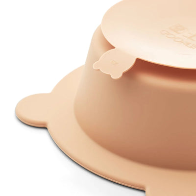 Bowl en Silicone 2 pack avec ventouse Peony Mustard/Tuscany rose- LIEWOOD
