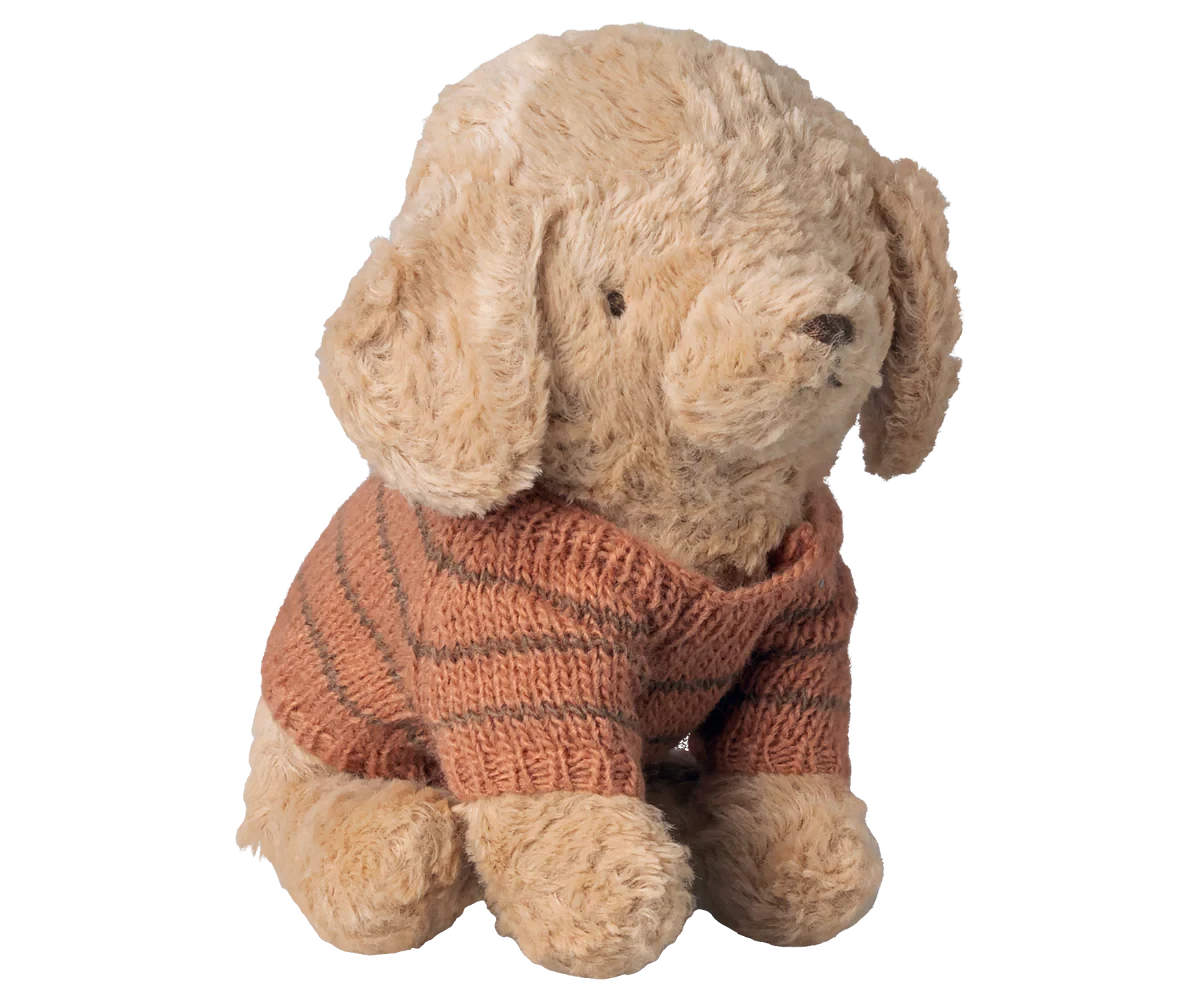 Accessoire miniature Chiot Petit Pull tricoté Corail - MAILEG