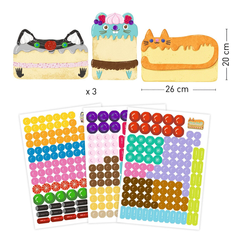 activité collage Cakes et bombecs - DJECO DJ00075 3070900000759