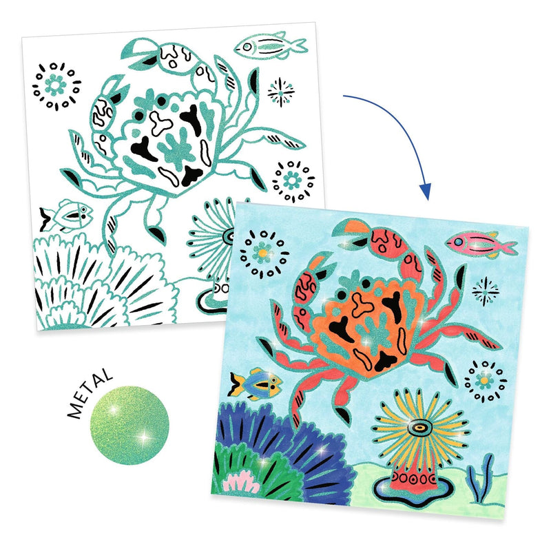 activité coloriage Sous la mer - DJECO DJ09698 3070900096981