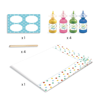 activité de peinture Pointillisme - djeco DJ09689 3070900096899