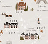 Affiche Carte de France - LES PETITES DATES 3770025645483