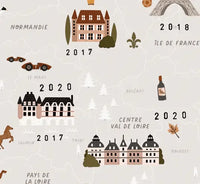 Affiche Carte de France - LES PETITES DATES 3770025645483
