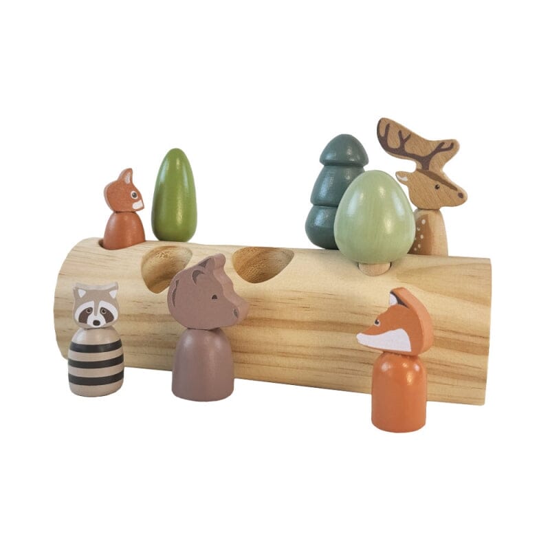 ANIMAUX DE LA FORET DANS UNE BUCHE - EGMONT 511152 5420023043603