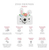 Appareil Photo Lapin fleur - THE ZOOFAMILY Zoo Friends Rabbit Flower 4895250601031