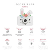Appareil Photo Lapin fleur - THE ZOOFAMILY Zoo Friends Rabbit Flower 4895250601031