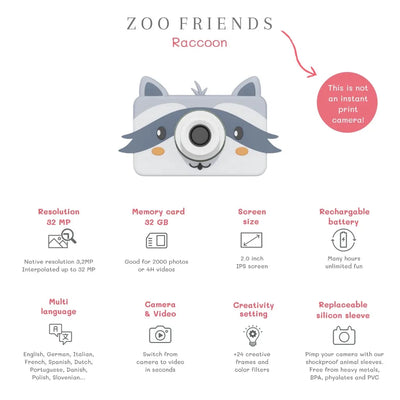 Appareil Photo RACCOON - THE ZOOFAMILY