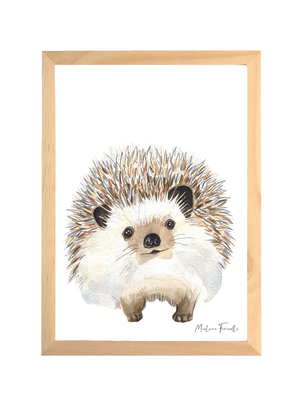 Aquarelle en cadre Auré Hérisson- Marlene Fancelli Art Auré 1234512365