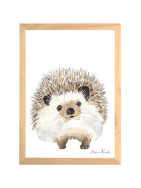 Aquarelle en cadre Auré Hérisson- Marlene Fancelli Art Auré 1234512365