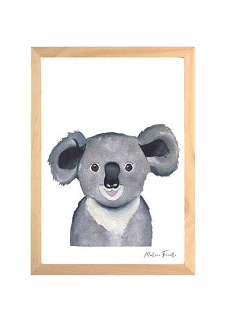 Aquarelle en cadre bébé koala - Marlène Fancelli Art bb koala 1234512355