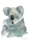 Aquarelle en cadre famille koala - Marlène Fancelli Art famille koala 123451235580