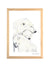 Aquarelle en cadre Famille ours- Marlène Fancelli Art famille ours 1234512362