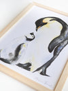 Aquarelle en cadre Famille pingouins- Marlene Fancelli Art 1234512395