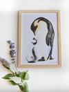 Aquarelle en cadre Famille pingouins- Marlene Fancelli Art 1234512395