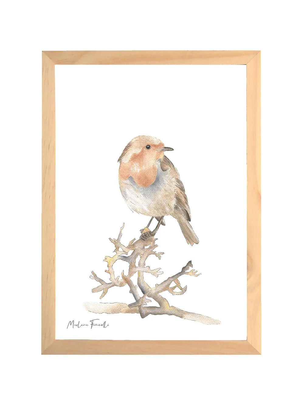 Aquarelle en cadre Judi le petit oiseau - Marlene Fancelli Art judi 134728673945