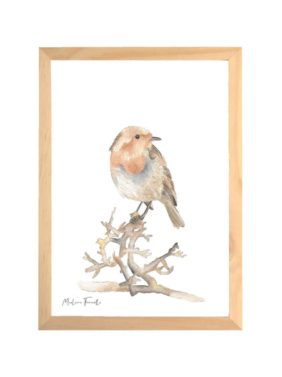 Aquarelle en cadre Judi le petit oiseau - Marlene Fancelli Art judi 134728673945