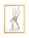 Aquarelle en cadre Pompette Lapin - Marlene Fancelli Art pomponette 1234512355