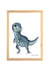 Aquarelle en cadre Rex t rex - Marlene Fancelli Art rex 1234512351