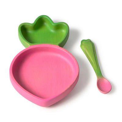 assiette et cuillère ramona the radish - OLI & CAROL W-PLATE-RADISH 8437026531669
