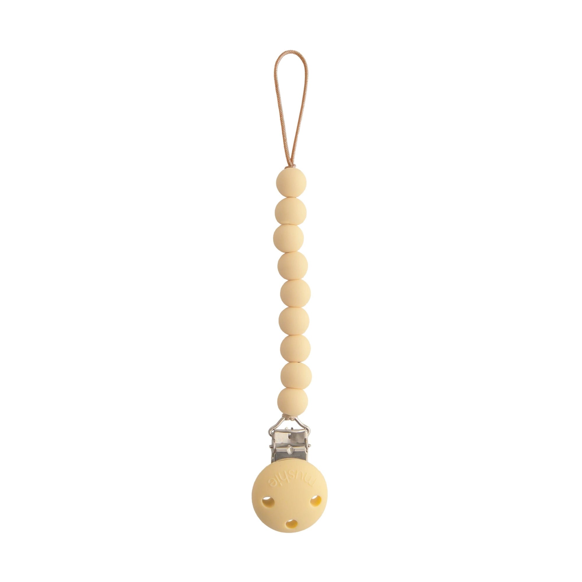 Attache Sucette hera pale yellow - mushie