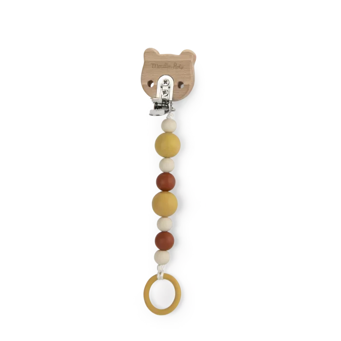 Attache-tétine bois silicone La forêt Mawa - MOULIN ROTY 688156 3575676881569