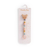 Attache-tétine bois silicone la petite école de danse - MOULIN ROTY 667156 3575676671566