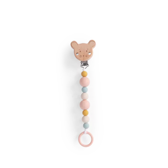 Attache-tétine bois silicone la petite école de danse - MOULIN ROTY 667156 3575676671566