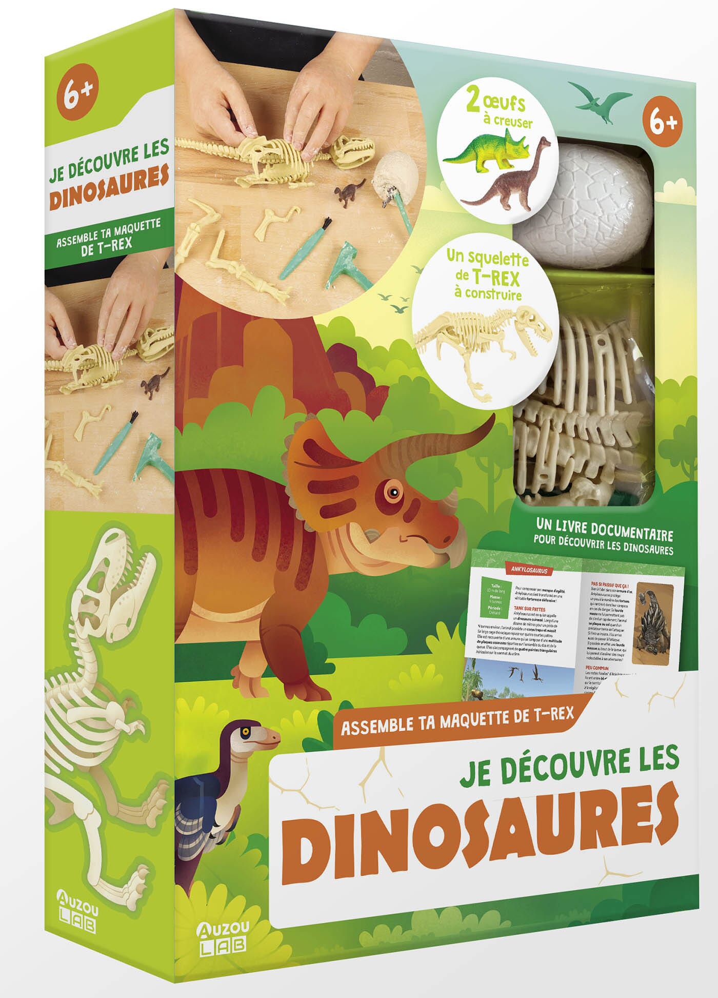 Auzou lab' je découvre les dinosaures- AUZOU 001059418 9791039562102