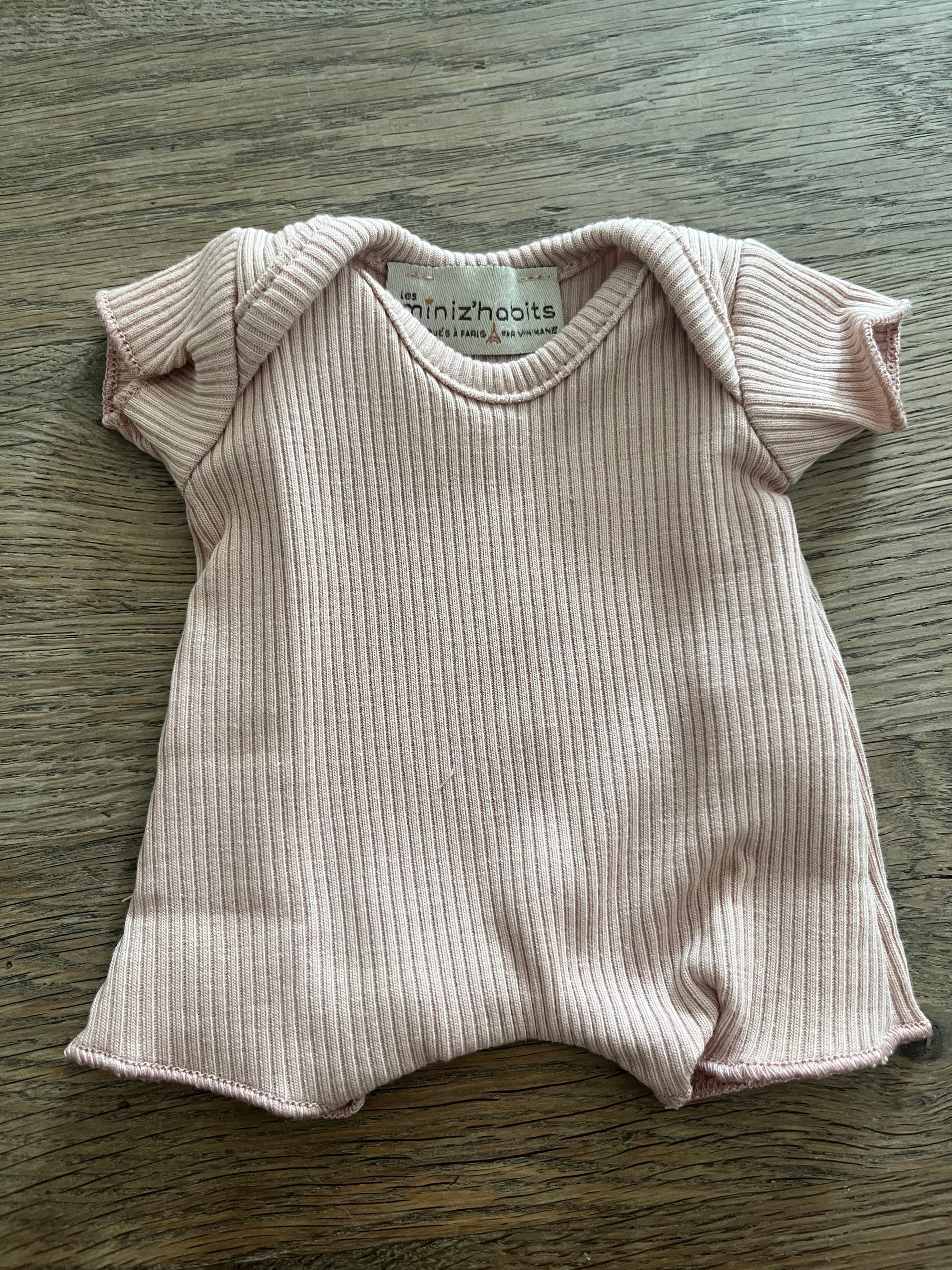 Babies - Body shorty en bord côte pétale - MINIKANE CB.10.489 3701548448206